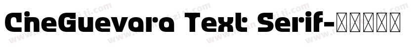 CheGuevara Text Serif字体转换